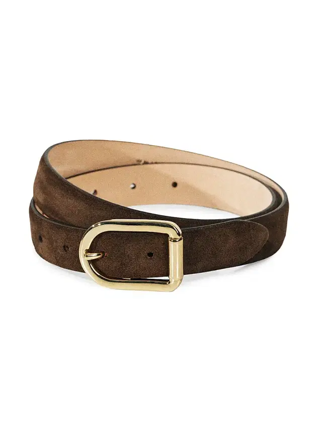 Déhanche Women's Mija Suede Belt - Chocolate Gold