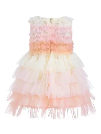 Tulleen Baby Girl's Ruffle Layered Tulle Dress - Pink 24 Months | Thumbnail 2