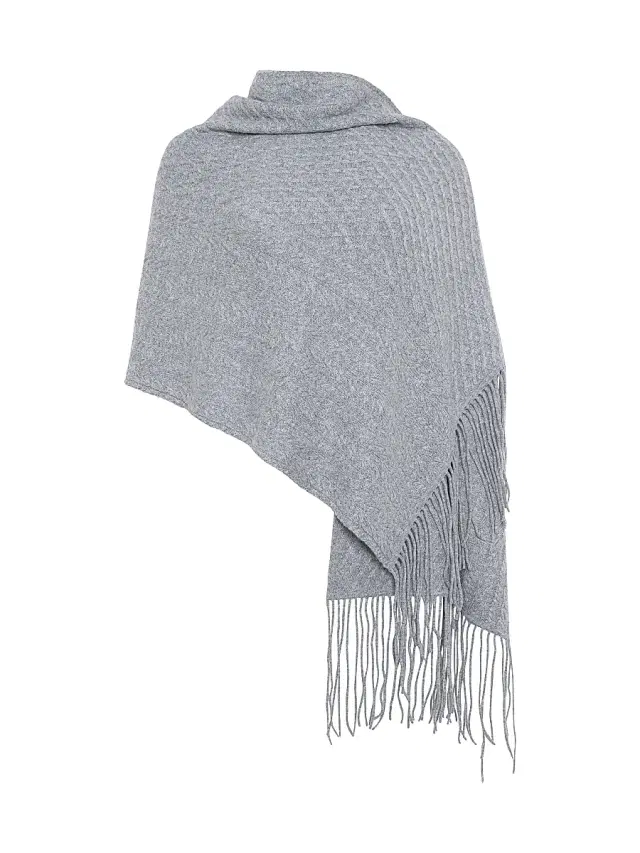 Gorski Women's Select Knit Cashmere Shawl - Gray