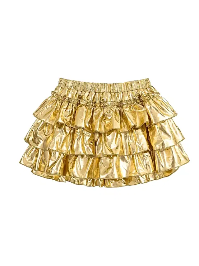 Mimi Tutu Little Girl's & Girl's Tiered Mini Skirt - Gold