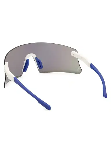 adidas Men's Shield Sunglasses - White Green Mirror | Thumbnail 4 adidas Men's Shield Sunglasses - White Green Mirror | Thumbnail 4