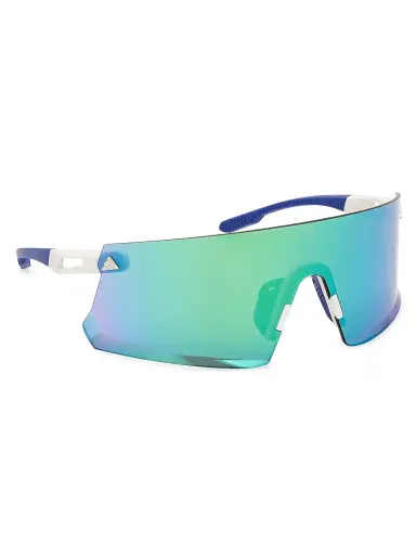 adidas Men's Shield Sunglasses - White Green Mirror | Thumbnail 8 adidas Men's Shield Sunglasses - White Green Mirror | Thumbnail 8
