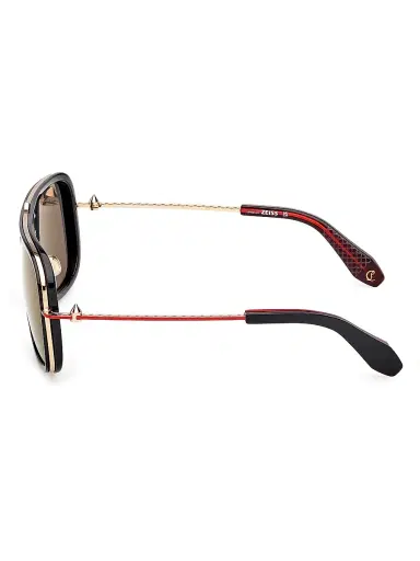 Christian Louboutin Men's 58MM Rectangular Sunglasses - Brown Red Brown | Thumbnail 3 Christian Louboutin Men's 58MM Rectangular Sunglasses - Brown Red Brown | Thumbnail 3