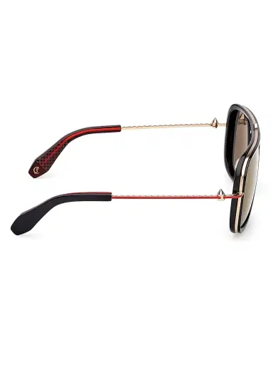 Christian Louboutin Men's 58MM Rectangular Sunglasses - Brown Red Brown | Thumbnail 7 Christian Louboutin Men's 58MM Rectangular Sunglasses - Brown Red Brown | Thumbnail 7