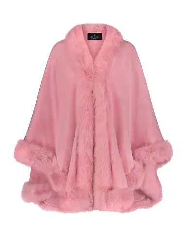 Gorski Women's Select Cashmere Capelet with Toscana Shearling Lamb Trim | Thumbnail 1