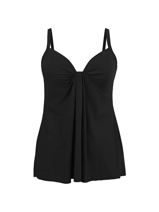 Miraclesuit Swim Women's Rock Solid Marina Tankini Top - Black