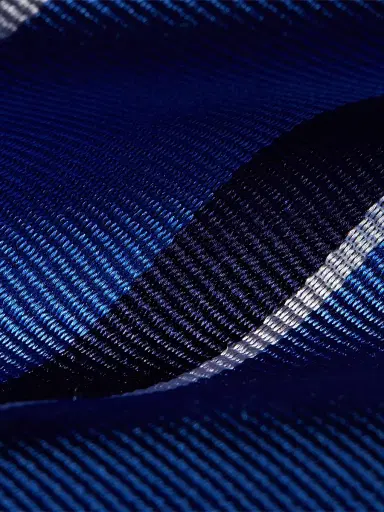 Ralph Lauren Purple Label Men's Striped Silk Tie - Blue Navy | Thumbnail 2 Ralph Lauren Purple Label Men's Striped Silk Tie - Blue Navy | Thumbnail 2