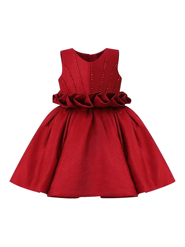 Tulleen Little Girl's & Girl's Luminara Dress - Red