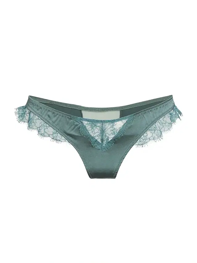 Kiki de Montparnasse Women's Lace Inset Thong - Tempete