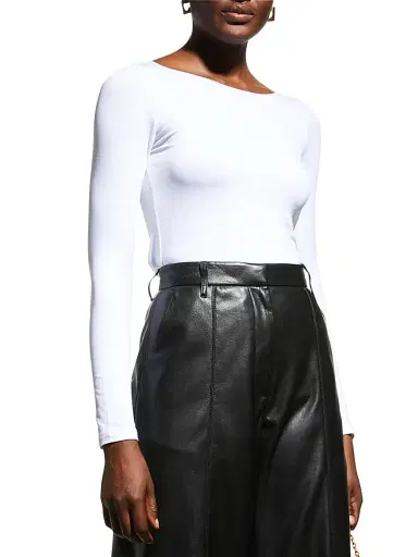 MAJESTIC FILATURES Women's Soft Touch Long-Sleeve Top - White - Size XL | Thumbnail 3 MAJESTIC FILATURES Women's Soft Touch Long-Sleeve Top - White - Size XL | Thumbnail 3
