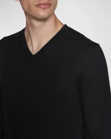 Tom Ford Men's Cashmere V-Neck Sweater | Thumbnail 5