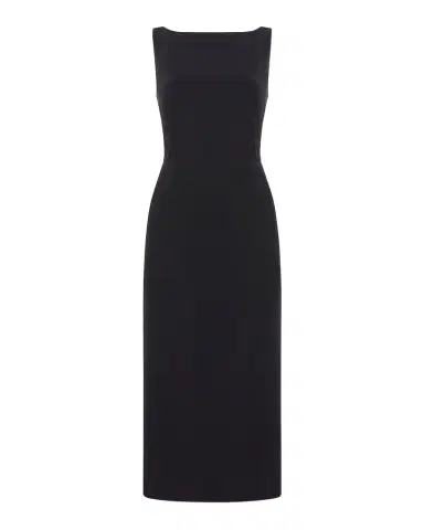 Another Tomorrow Doppio Fitted Midi Dress | Thumbnail 1