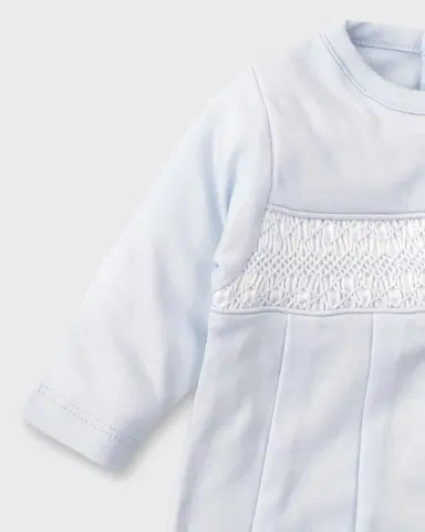 Kissy Kissy Boy's Hand-mocked Pima Cotton Gown, Size Newborn | Thumbnail 2