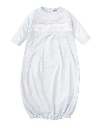 Kissy Kissy Boy's Hand-mocked Pima Cotton Gown, Size Newborn | Thumbnail 3