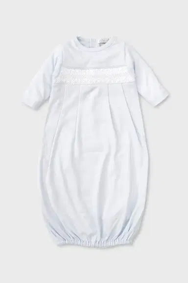 Kissy Kissy Boy's Hand-mocked Pima Cotton Gown, Size Newborn | Thumbnail 4