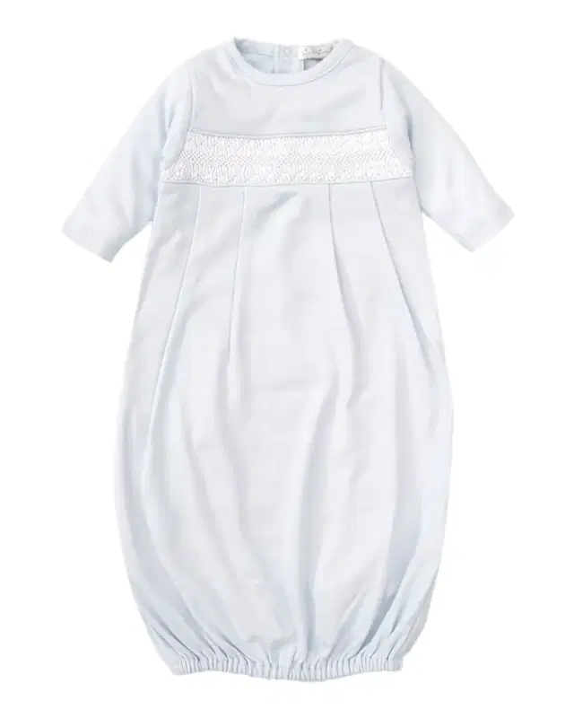 Boy 's Hand-mocked Pima Cotton Gown, ize Newborn
