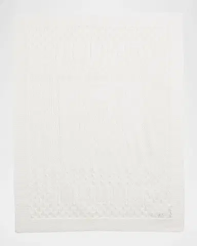 Polo Ralph Lauren Kid 's Pointelle Teddy Bear Blanket | Thumbnail 2