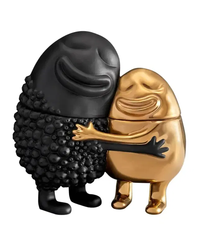 L 'Objet Haas Huggers Box, Black/Gold