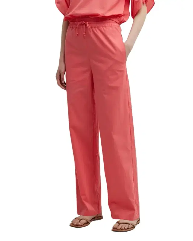 Emporio Armani Cropped High-Rise Cotton Modal Trousers