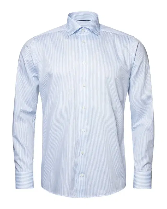 Men 's Contemporary Fit Cotton Stripe Dress Shirt