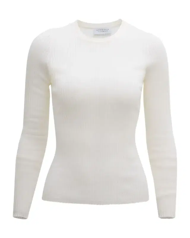 Gabriela Hearst Browning Cashmere Ribbed Top