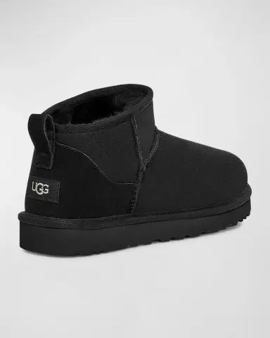 UGG Men's Classic Ultra Mini Leather Ankle Boots | Thumbnail 3