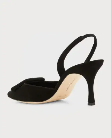 Manolo Blahnik Maysli Suede Buckle Halter Pumps | Thumbnail 2 Manolo Blahnik Maysli Suede Buckle Halter Pumps | Thumbnail 2