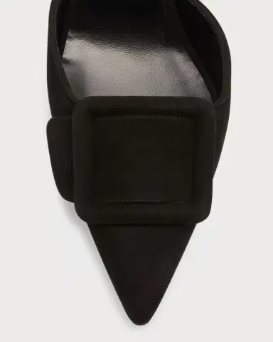 Manolo Blahnik Maysli Suede Buckle Halter Pumps | Thumbnail 5 Manolo Blahnik Maysli Suede Buckle Halter Pumps | Thumbnail 5