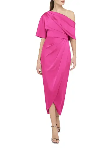 Theia Women's Rayna One-Shoulder Gown - Shadow Rose | Thumbnail 2