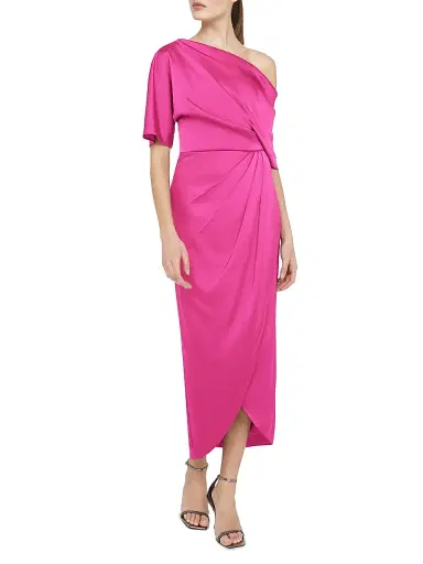 Theia Women's Rayna One-Shoulder Gown - Shadow Rose | Thumbnail 4
