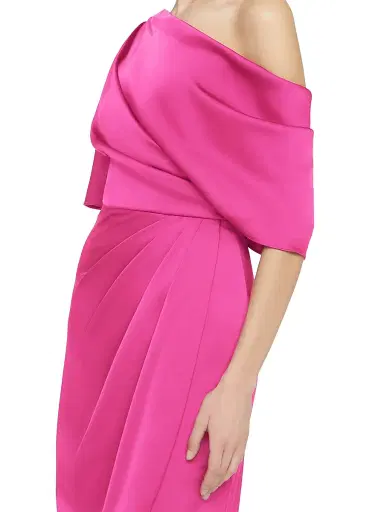 Theia Women's Rayna One-Shoulder Gown - Shadow Rose | Thumbnail 6