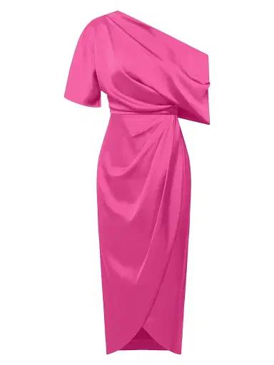 Theia Women's Rayna One-Shoulder Gown - Shadow Rose | Thumbnail 1