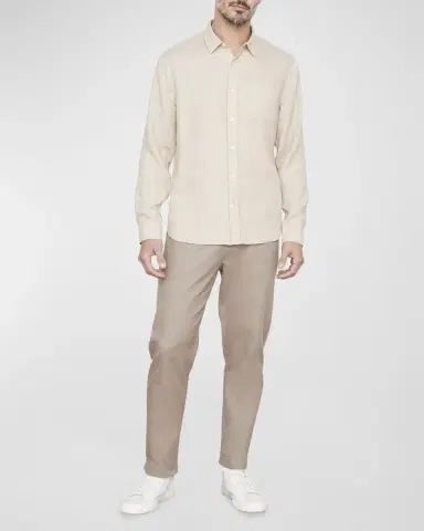 Vince Men's Linen Sport Shirt | Thumbnail 2 Vince Men's Linen Sport Shirt | Thumbnail 2