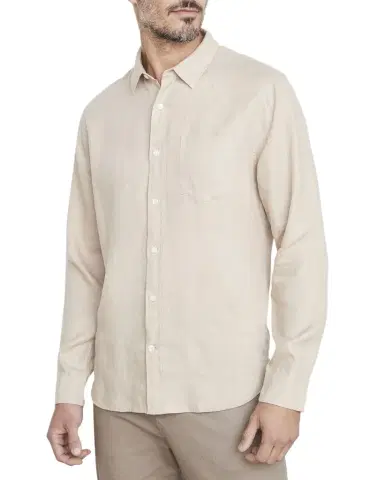Vince Men's Linen Sport Shirt | Thumbnail 1 Vince Men's Linen Sport Shirt | Thumbnail 1