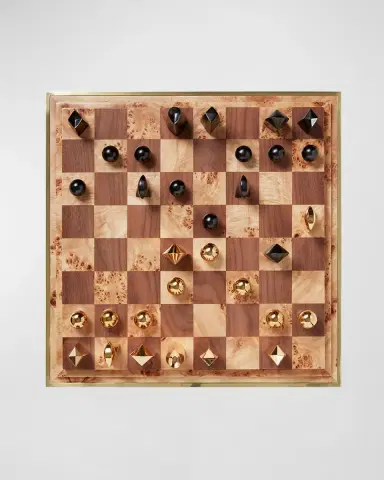 AERIN Colette Cane Chess Set | Thumbnail 2