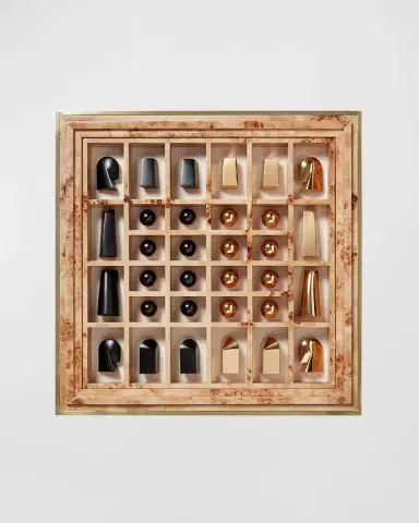 AERIN Colette Cane Chess Set | Thumbnail 4