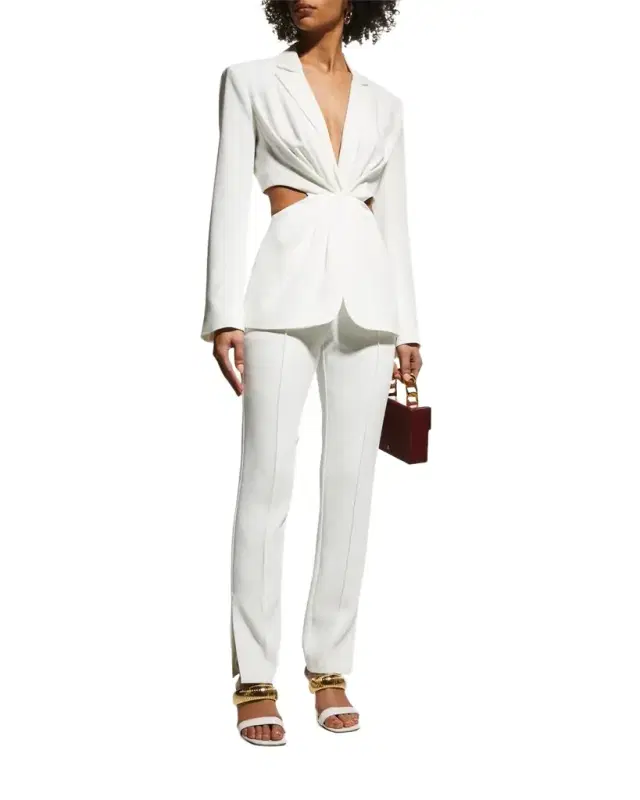 Cinq à Sept Brianne Slit-Leg Trousers