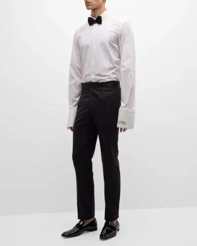 Dolce & Gabbana Men's Bib-Front Tuxedo Shirt | Thumbnail 2