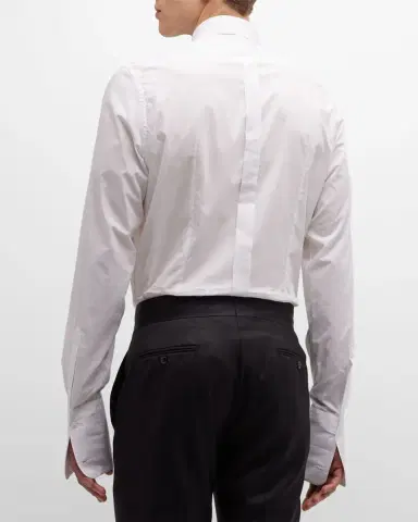 Dolce & Gabbana Men's Bib-Front Tuxedo Shirt | Thumbnail 3