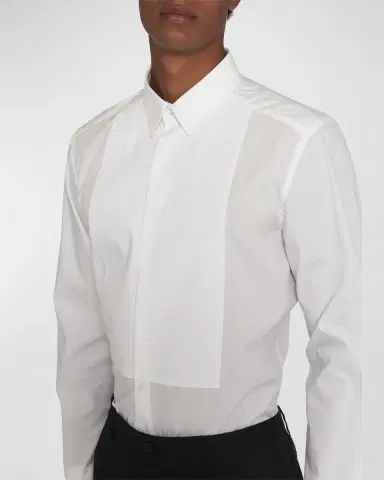 Dolce & Gabbana Men's Bib-Front Tuxedo Shirt | Thumbnail 5