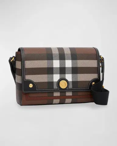 Burberry Note Giant Check E-Canvas Crossbody Bag | Thumbnail 2 Burberry Note Giant Check E-Canvas Crossbody Bag | Thumbnail 2