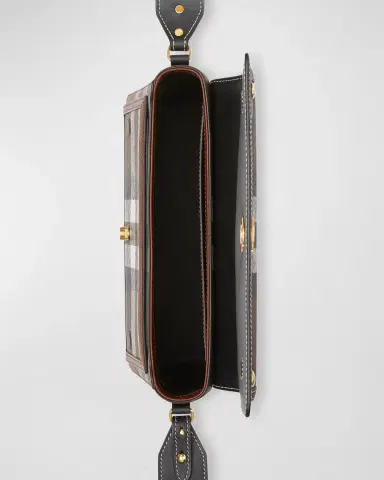Burberry Note Giant Check E-Canvas Crossbody Bag | Thumbnail 5 Burberry Note Giant Check E-Canvas Crossbody Bag | Thumbnail 5