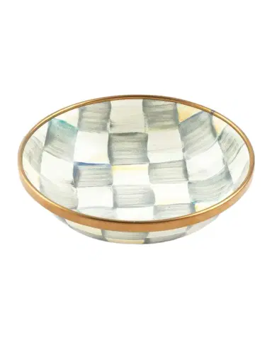 MacKenzie-Childs Sterling Check Enamel Dipping Bowl | Thumbnail 1 MacKenzie-Childs Sterling Check Enamel Dipping Bowl | Thumbnail 1