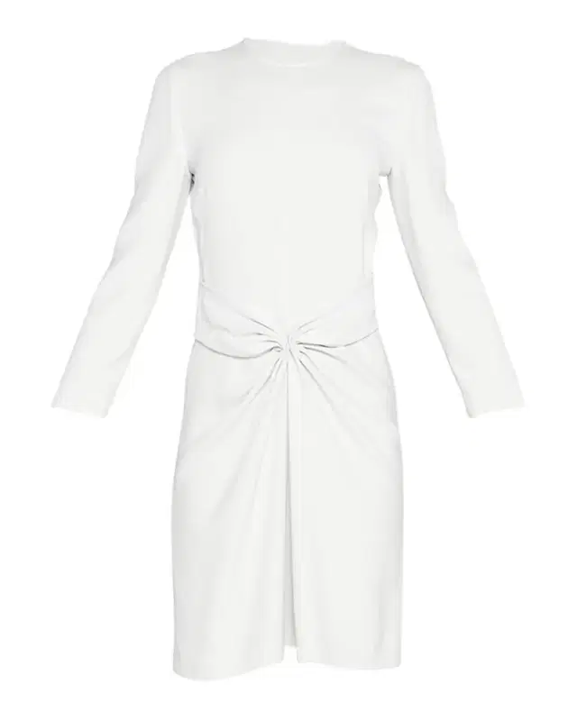 Giorgio Armani Ruched Long-Sleeve A-Line Dress