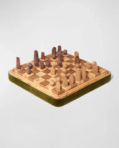 AERIN Velvet Chess Set | Thumbnail 2