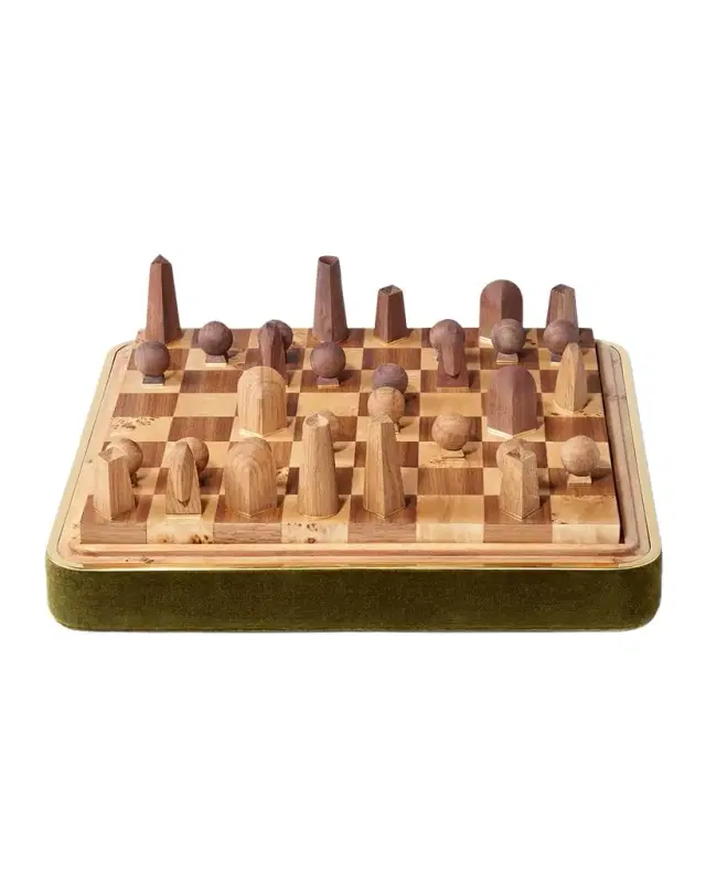 AERIN Velvet Chess Set