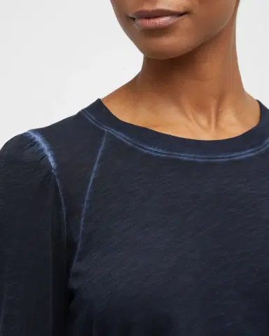 Veronica Beard Mason Long Sleeve Baseball Tee | Thumbnail 5