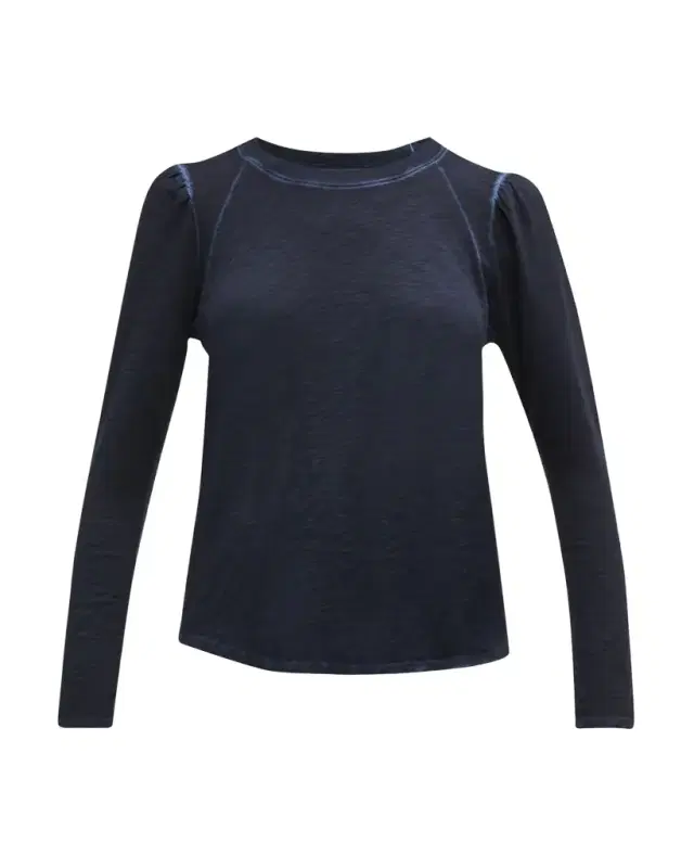 Veronica Beard Mason Long Sleeve Baseball Tee