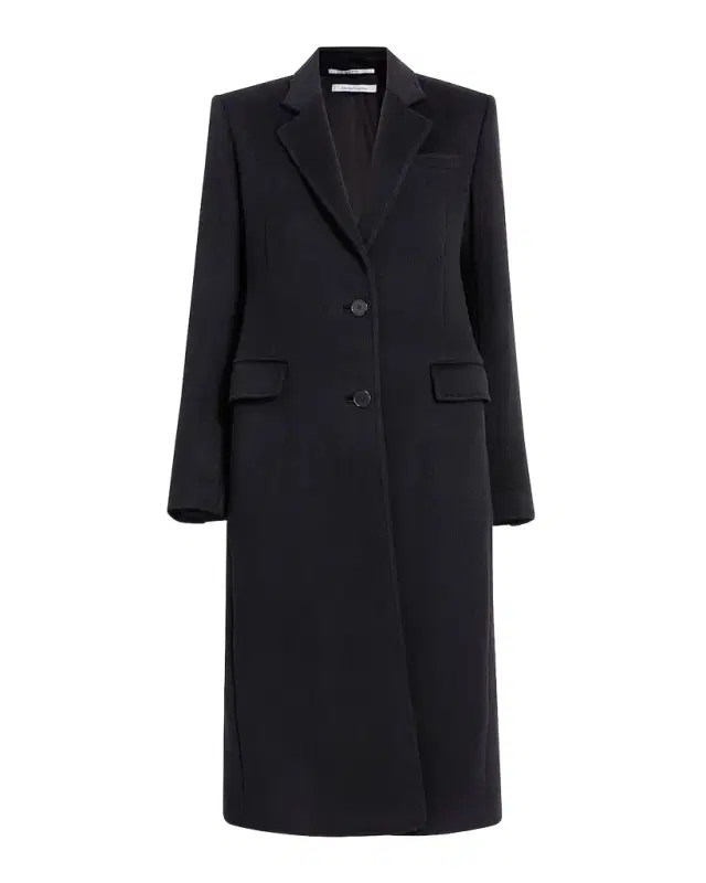 Another Tomorrow Cashmere Blend Tailored Peacoat