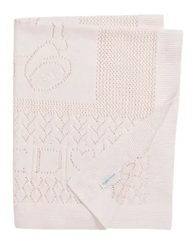 Polo Ralph Lauren Kid 's Pointelle Teddy Bear Blanket | Thumbnail 1